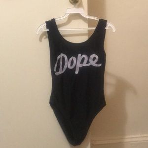 One piece bathing suit
